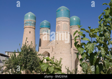 The mausoleum Char Minar, UNESCO World Heritage Site, Bukhara, Uzbekistan, Central Asia Stock Photo