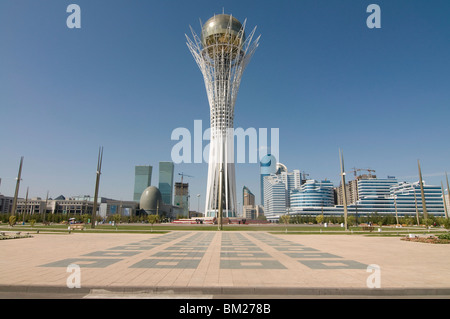 Bayterek Tower, modern landmark, Astana, Kazakhstan, Central Asia Stock Photo