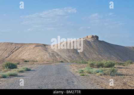 The city walls of the ancient city Merv, UNESCO World Heritage Site, Turkmenistan, Central Asia, Asia Stock Photo