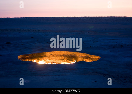 Darvaza Gas crater, Turkmenistan, Central Asia, Asia Stock Photo