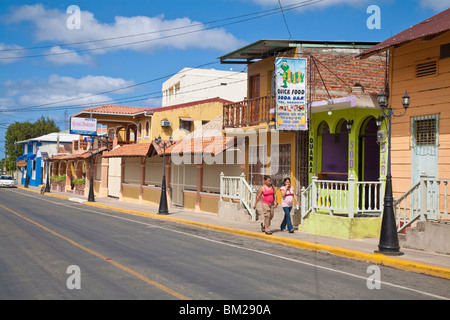 Street scene, San Juan Del Sur, Nicaragua Stock Photo
