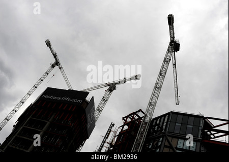 New buildings beside The Tate Modern gallery in London city centre UK Stock Photo