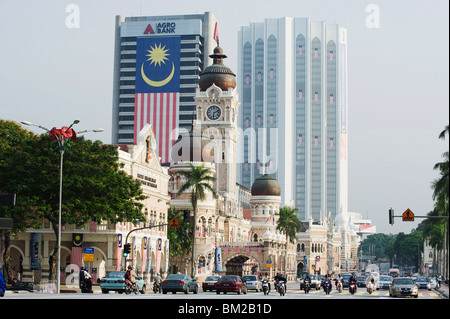 Sultan Abdul Samad Building and Dayabumi complex, Merdeka Square, Kuala Lumpur, Malaysia, Southeast Asia Stock Photo