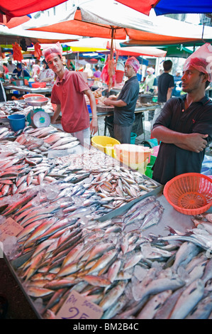Fish stall, Pudu wet market, Kuala Lumpur, Malaysia, Southeast Asia Stock Photo