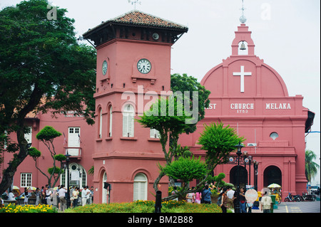 Christ Church, Town Square, Melaka (Malacca), Melaka State, Malaysia, Southeast Asia Stock Photo