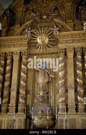 Interior of the Basilica of Bom Jesus in Old Goa, India Stock Photo