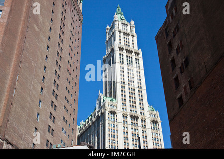 Woolworth Building in downtown Manhattan, New York City Stock Photo