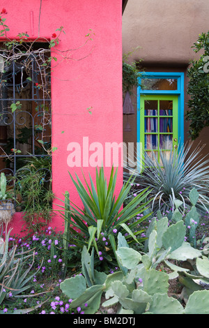 House detail, El Presidio Historic District, Tucson, Arizona, USA Stock Photo