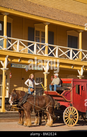 Wagon in Old Tucson Studios, Tucson, Arizona, USA Stock Photo