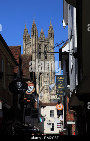 Canterbury Cathedral Tower Cantebury Kent England Stock Photo