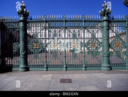 Gate, Palazzo Reale, Turin, Piedmont, Italy Stock Photo