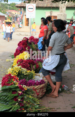 Diriomo, Witchcraft capital of the Meseta and one of the Los Pueblos Blancos, Nicaragua, Central America Stock Photo