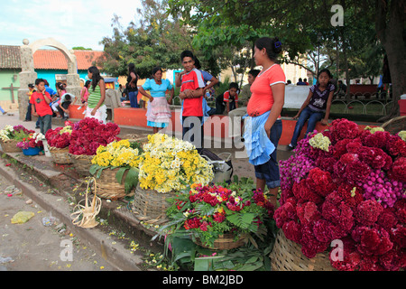 Diriomo, Witchcraft capital of the Meseta and one of the Los Pueblos Blancos, Nicaragua, Central America Stock Photo