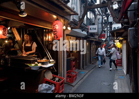 1940s era Omoide Yokocho (Memory Lane) restaurant alley district in Shinjuku, Tokyo, Japan Stock Photo