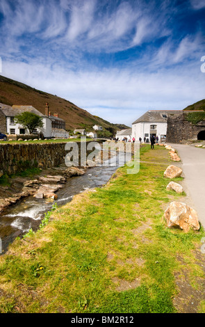 The village of Boscastle in north Cornwall, England, UK Stock Photo