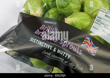 Sainsbury's British Brussels sprouts Stock Photo