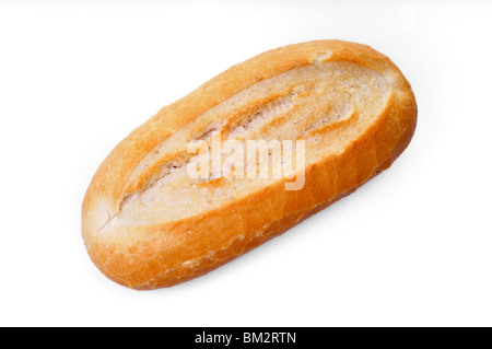 Bread roll isolated on white Stock Photo