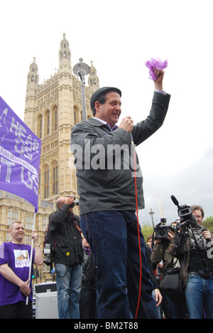 Mark Thomas Government Take Back Parliament Protest Westminster 2010 Stock Photo