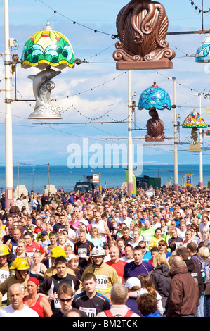 Blackpool 10 K fun run along the promenade Stock Photo