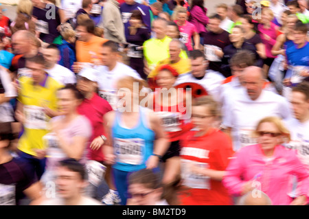 Blackpool 10 K fun run along the promenade Stock Photo