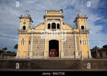 Iglesia Nuestra Senora Candelaria, Diriomo, Witchcraft capital of the Meseta, Nicaragua, Central America Stock Photo