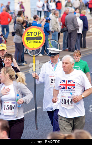 Blackpool 10 K fun run along the promenade Stock Photo