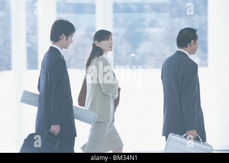 Business people walking Stock Photo