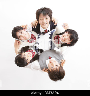 Junior High School Students Stock Photo