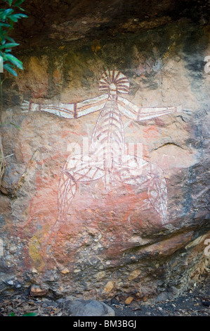 Aboriginal rock art at Nourlangie Rock in Kakadu National Park, Northern Territory, Australia Stock Photo