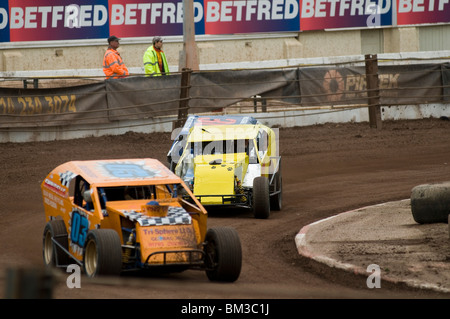modified style stock cars Stock Photo
