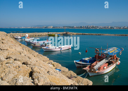 Port of Side Mediterranian coast Anatolia region Turkey Asia Stock Photo