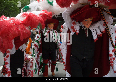 Cinco de Mayo Parade in New York on Central Park West Stock Photo