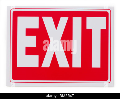Exit  sign Stock Photo