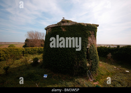 Martello Tower Rye Harbour tower rye east sussex Stock Photo