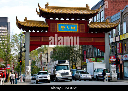 Chinatown Montreal Canada Stock Photo