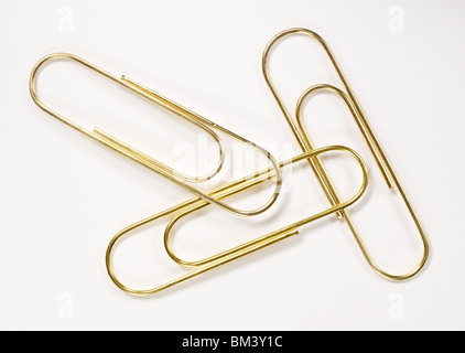 Bent paper clip Stock Photo - Alamy