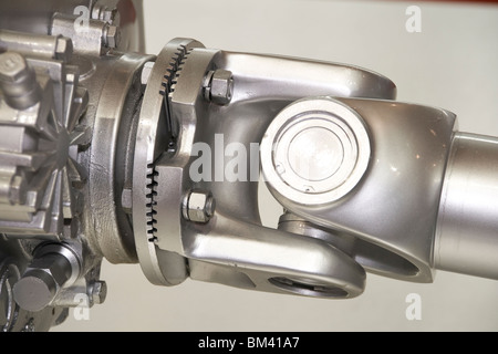silvery universal joint at exposition Stock Photo