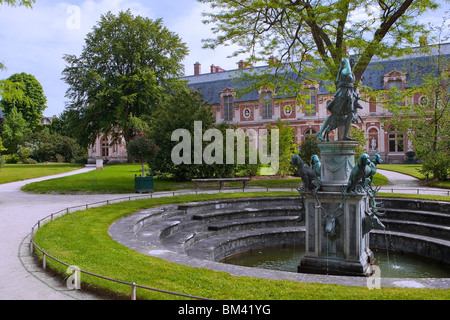 Diana's gardens, Chateau de Fontainebleau, Paris, France, Europe Stock Photo