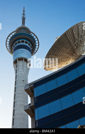 The Sky Tower. Auckland, North Island, New Zealand Stock Photo