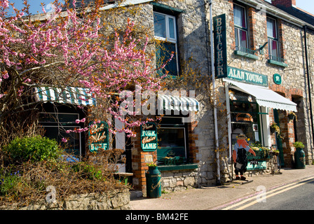 Butchers Shop, Llantwit Major, Vale of Glamorgan, South Wales, UK. Stock Photo