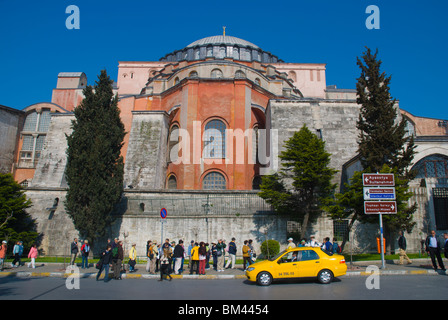 Aya Sofia (Hagia Sofia) church exterior Sultanahmet district Istanbul Turkey Europe Stock Photo