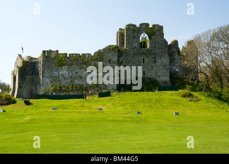 oystermouth castle mumbles swansea bay glamorgan south wales uk Stock Photo