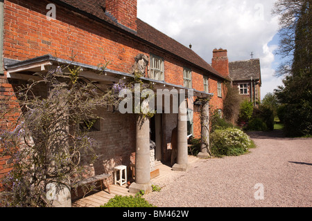 UK, Herefordshire, Much Marcle, The Hellens, historic country manor house, estate office Stock Photo