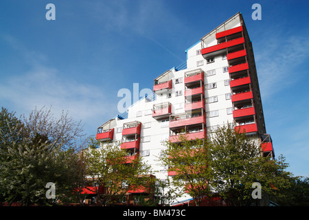 Tom Collins house, part of The Byker wall estate in Byker, Newcastle upon Tyne, England, UK Stock Photo