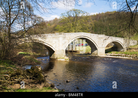 Barden bridge, Wharfedale, North Yorkshire, England. Stock Photo