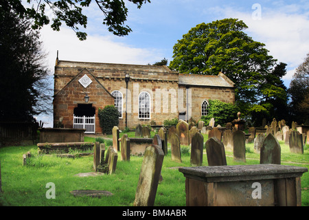 12th century All saints church in Great Ayton, North Yorkshire. Stock Photo