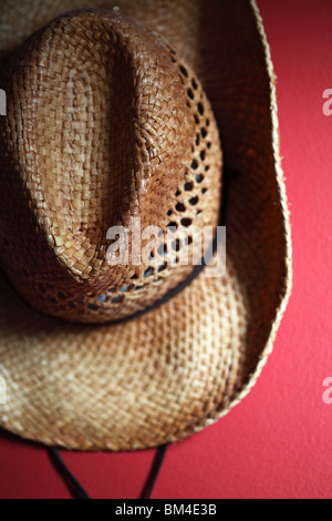 straw western hat Stock Photo
