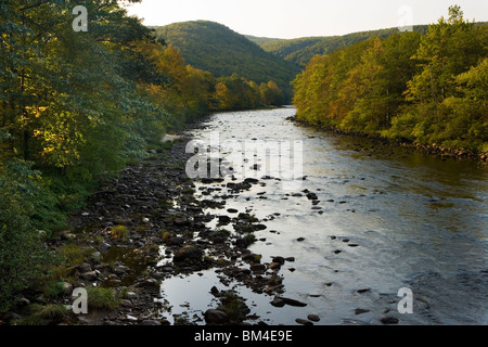 The Deerfield River in Rowe, Massachusetts. Stock Photo