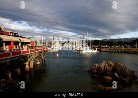 Marina and the pier at Fisherman's Wharf . Monterey, California, USA. Stock Photo