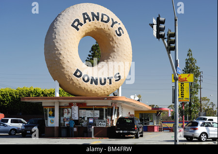 Randys Donut Stand, Inglewood, Los Angeles, California, USA Stock Photo